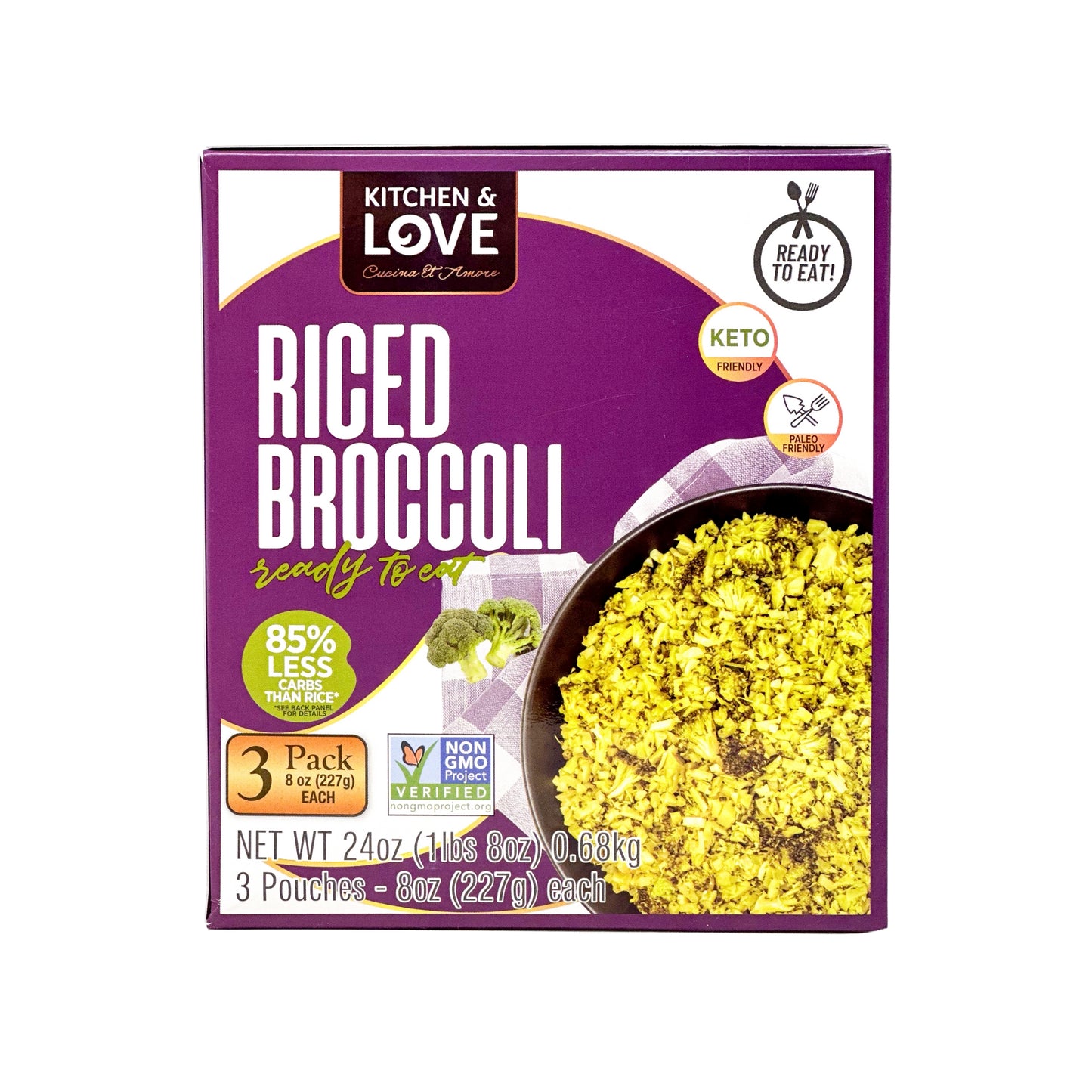Riced Broccoli Pouch - 3 Pack