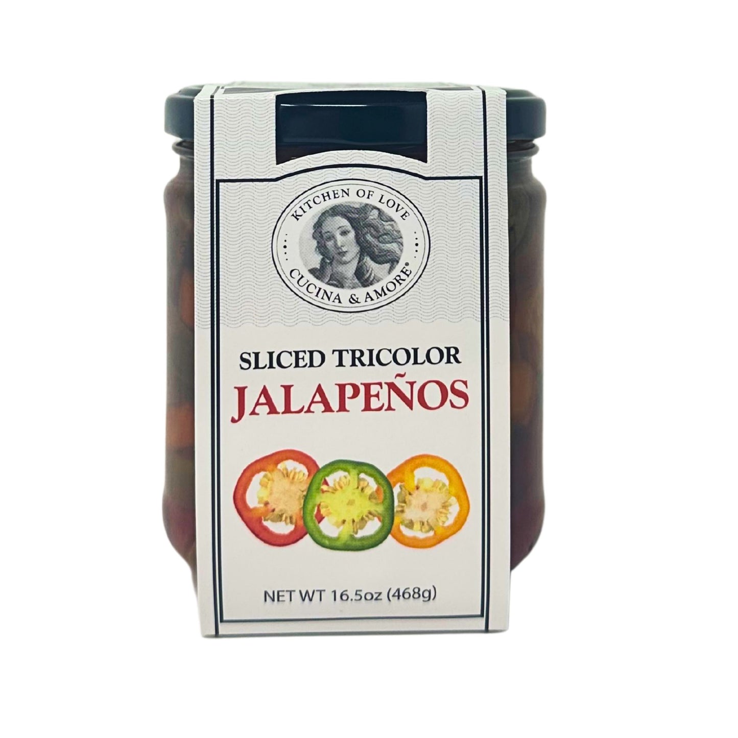 Sliced Tricolor Jalapeños - 4 Pack