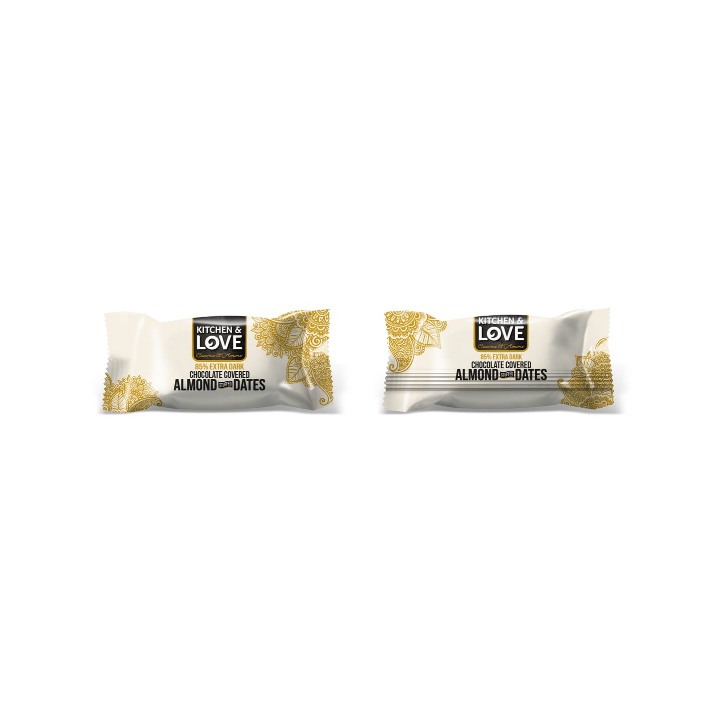 Dark Chocolate Covered Almond Stuffed Dates - 4 Pack