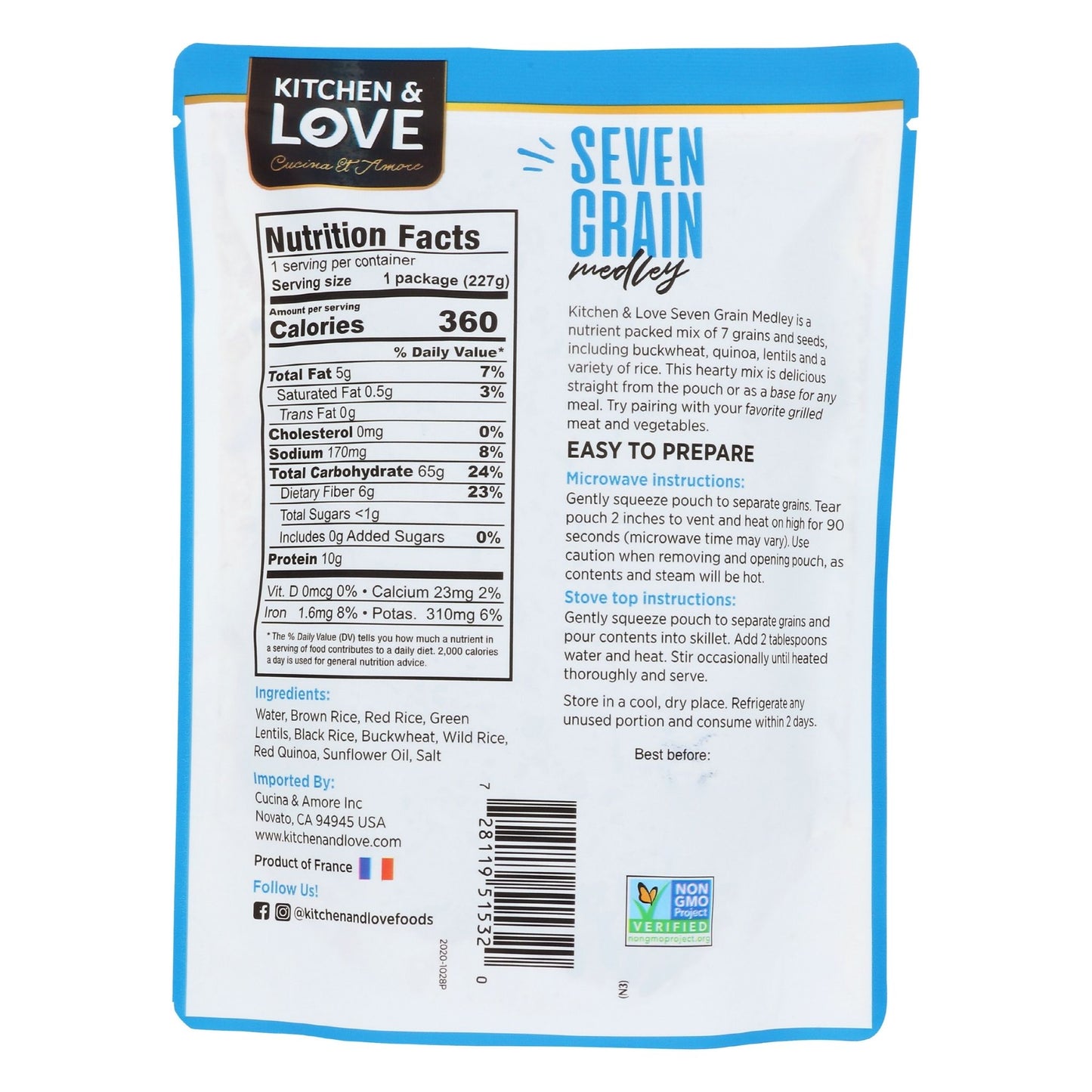 Seven Grain Medley Pouch - 6 Pack