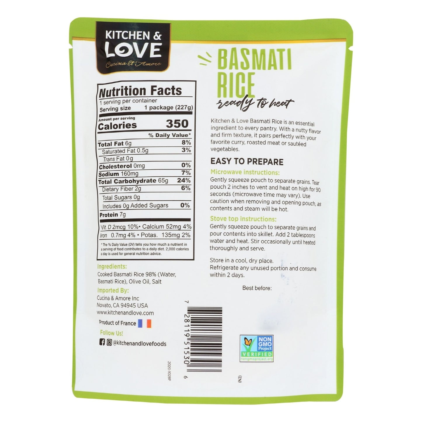 Basmati Rice Pouch - 6 Pack