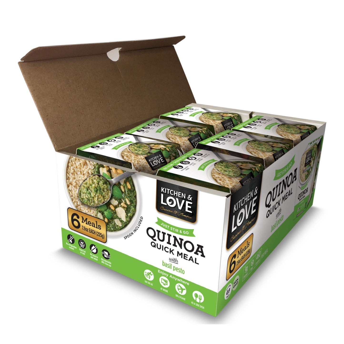 Basil Pesto Quinoa Quick Cup - 6 Pack