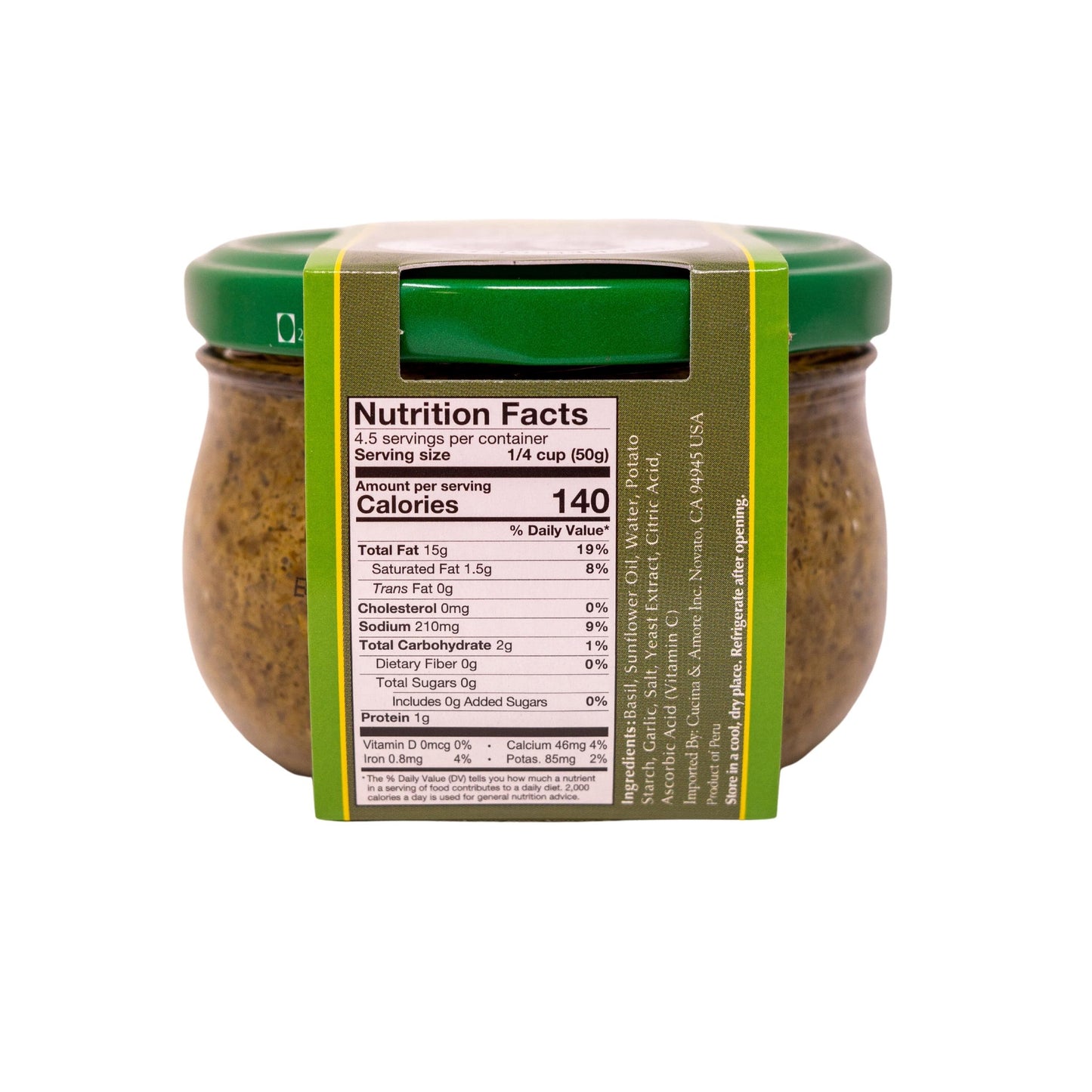 Vegan & Nut Free Basil Pesto - 4 Pack