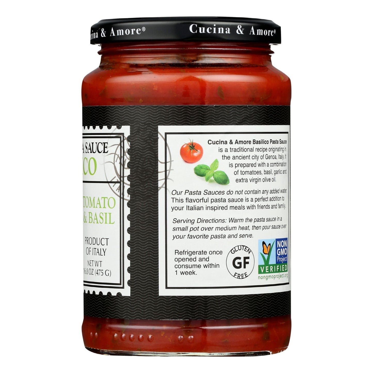 Basilico Pasta Sauce (Basil & Garlic) - 4 Pack