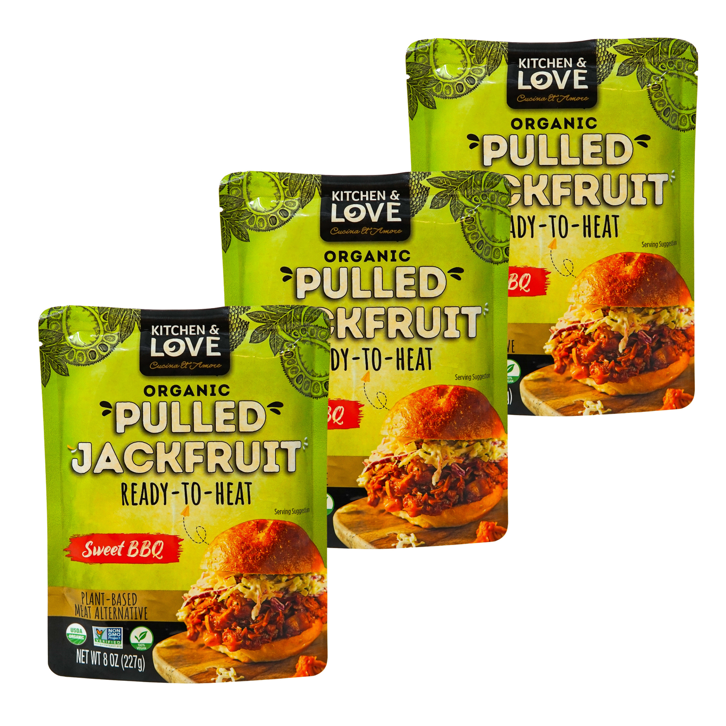 Sweet BBQ Pulled Jackfruit - 3 Pack