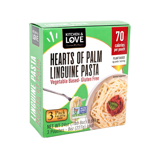 Hearts of Palm Linguine Pasta - 3 Pack