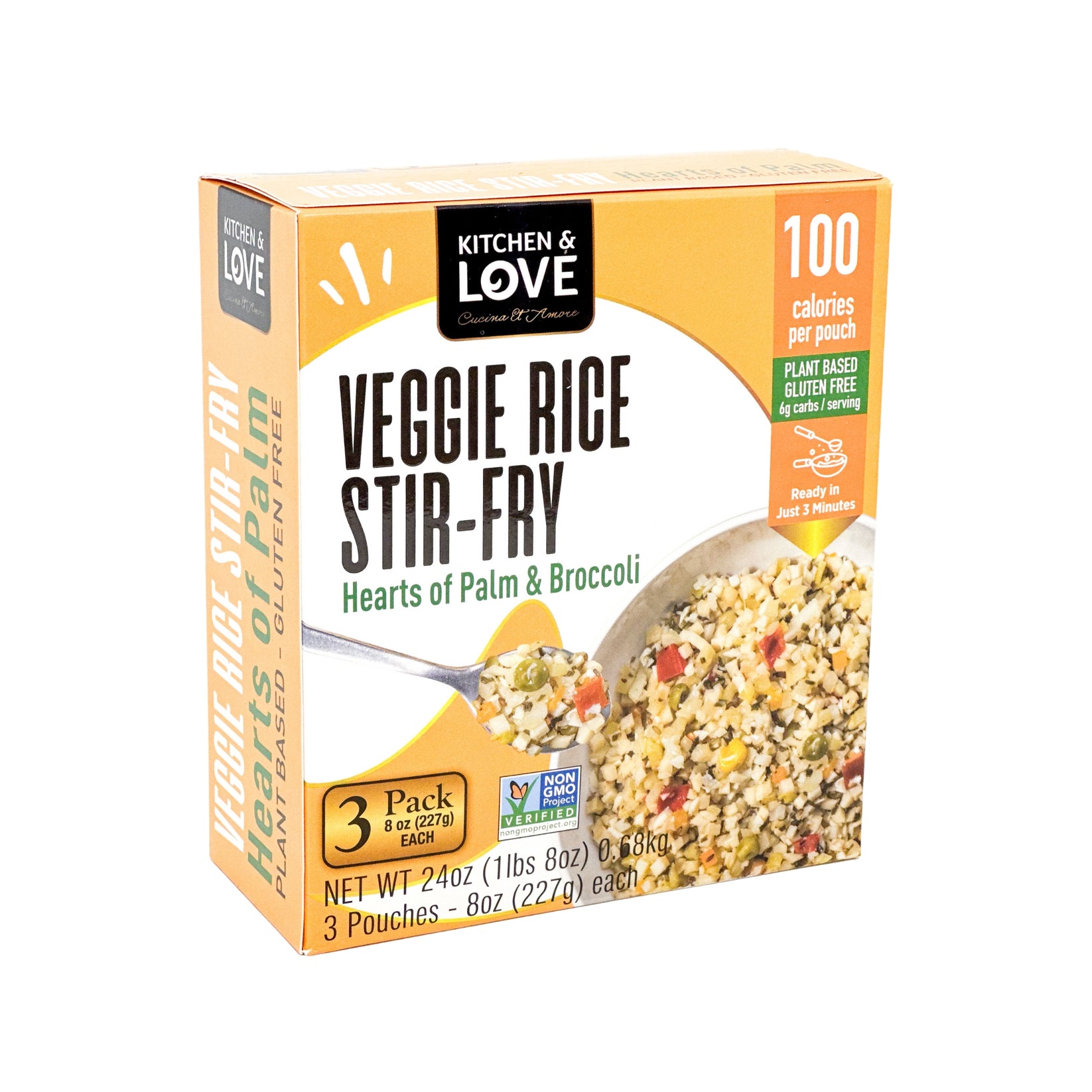 Hearts of Palm Veggie Rice Stir Fry 3 Pack Cucina & Amore