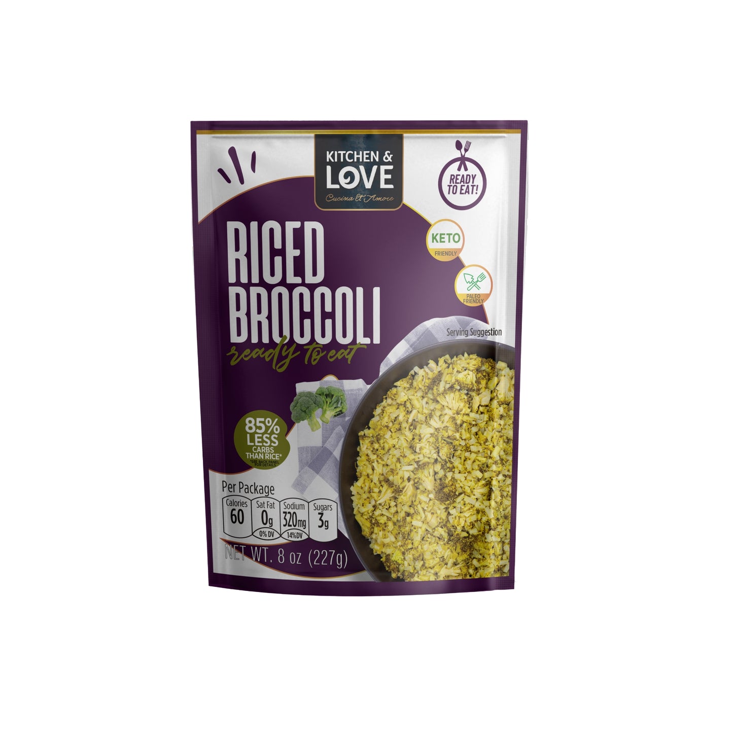 Riced Broccoli & Cauliflower Pouches - 6 Pack