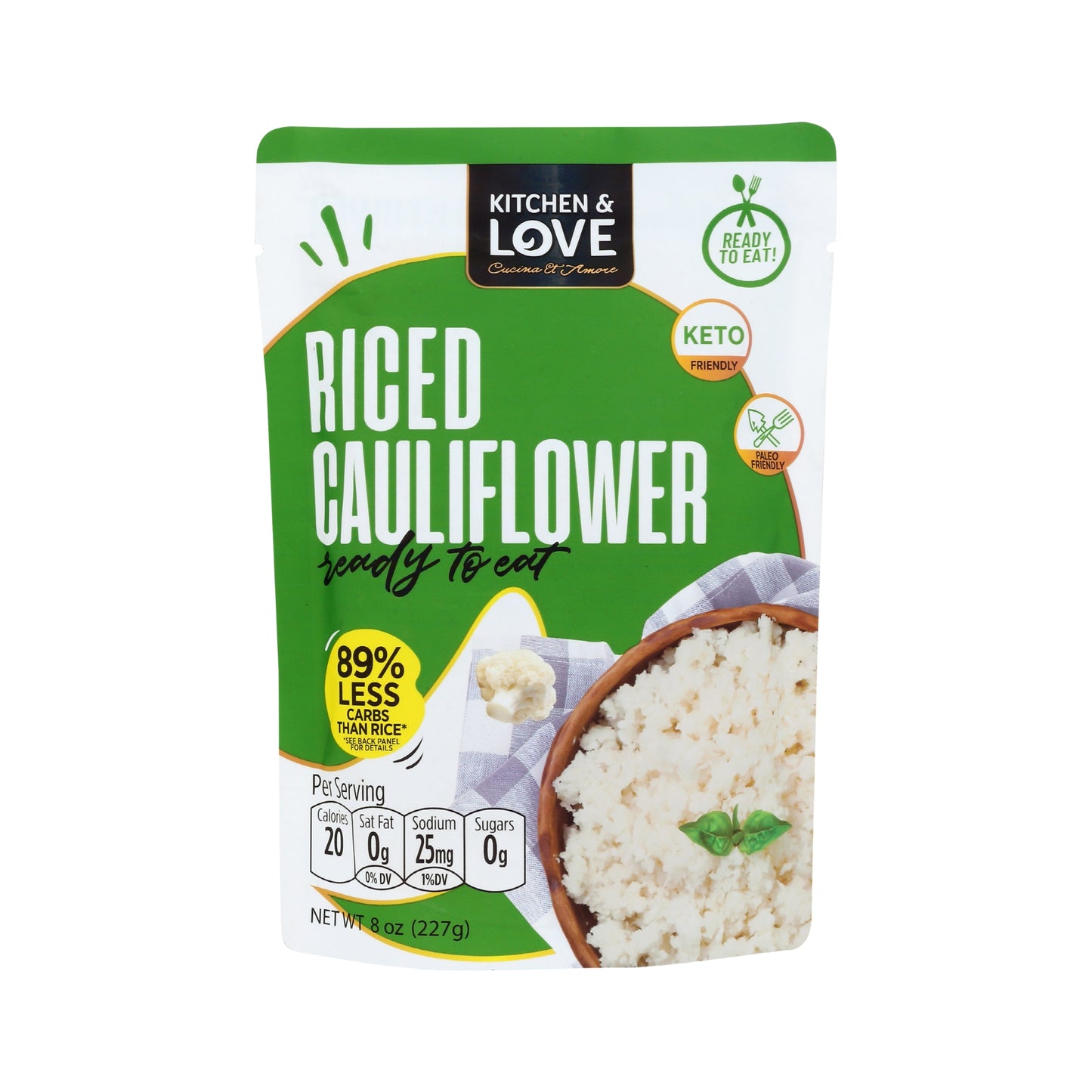 Riced Cauliflower Pouch - 6 Pack