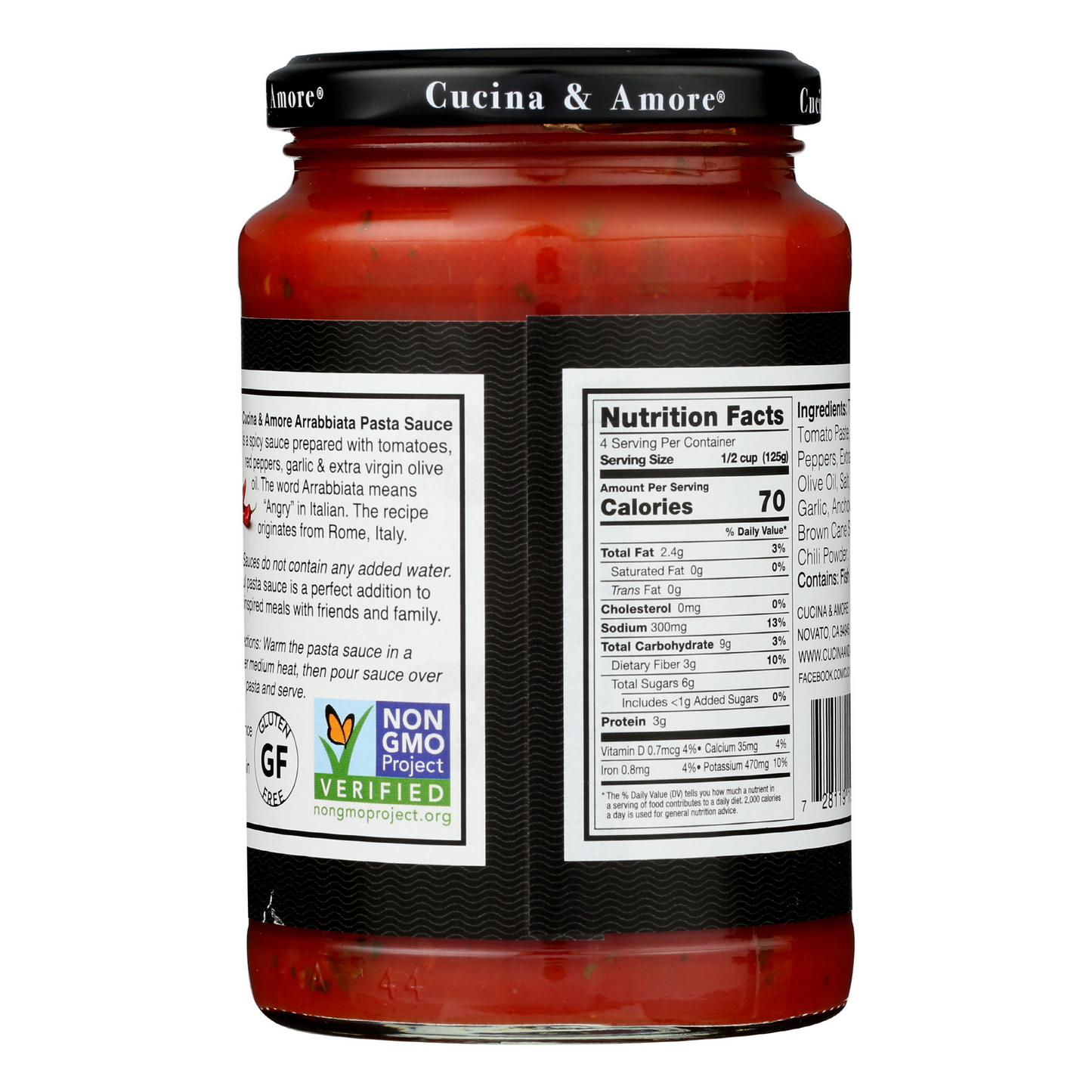 Arrabbiata Pasta Sauce (Red Pepper) - 4 Pack