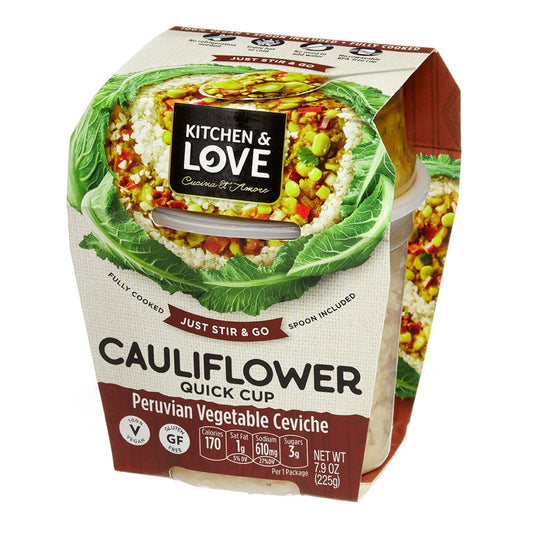 Peruvian Vegetable Ceviche Cauliflower Quick Cup - 6 Pack