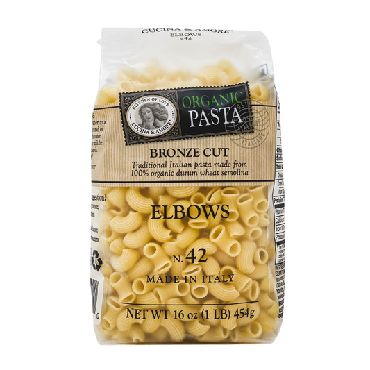 Organic Bronze-Cut Elbows Pasta - 4 Pack