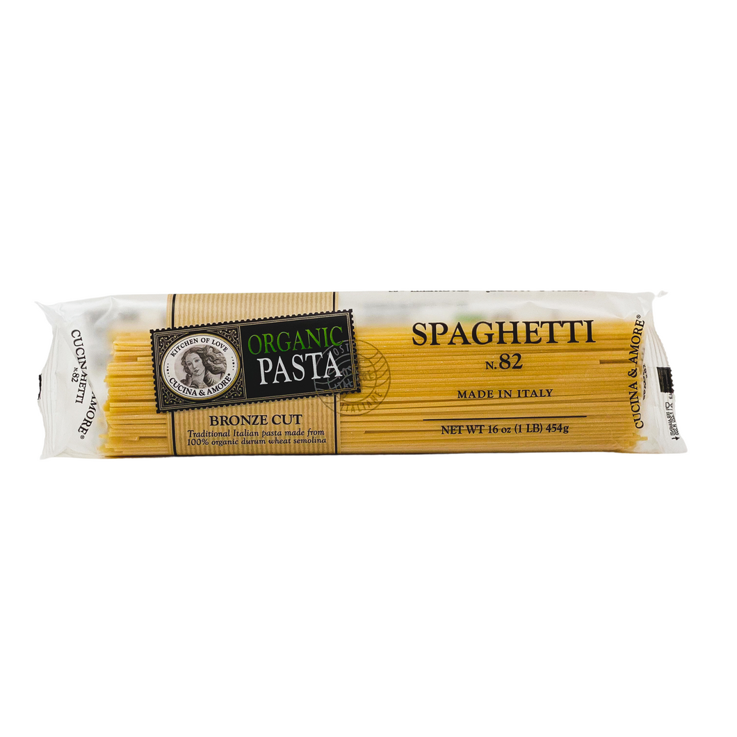 Organic Bronze-Cut Spaghetti Pasta - 4 Pack