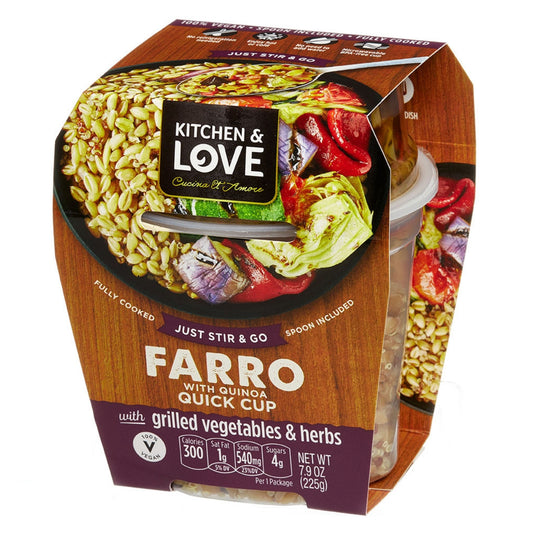 Grilled Vegetables & Herbs Farro Quick Cups - 6 Pack
