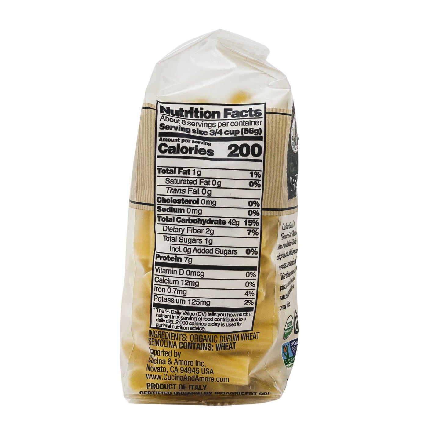 Organic Bronze-Cut Rigatoni Pasta - 4 Pack