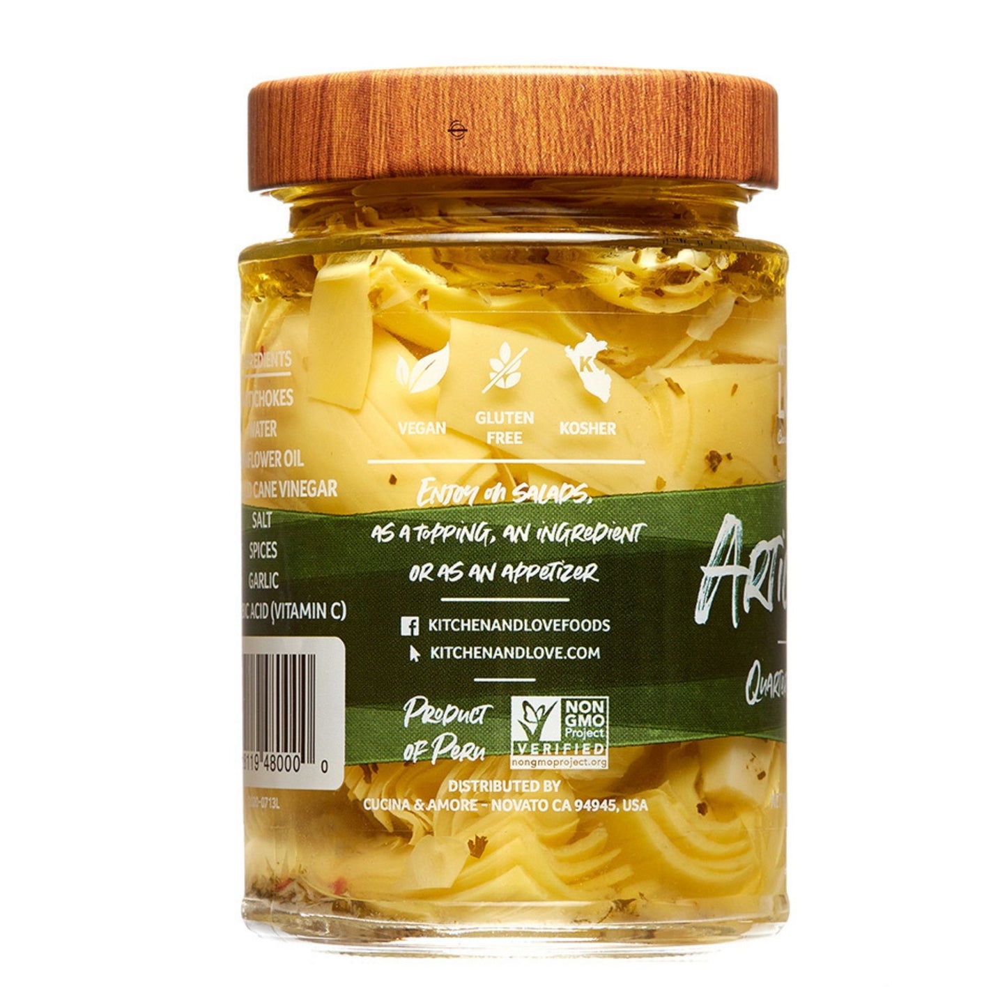 Quartered Marinated Artichoke Hearts 11oz - 4 Pack