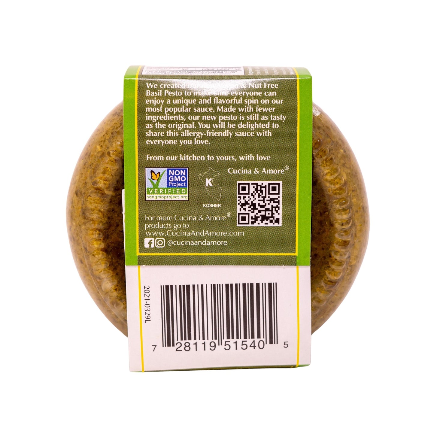 Vegan & Nut Free Basil Pesto - 4 Pack