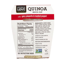 Load image into Gallery viewer, Spicy Jalapeño &amp; Roasted Peppers Quinoa Quick Cup - 6 Pack

