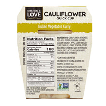Load image into Gallery viewer, Indian Vegetable Curry Cauliflower Quick Cups - 6 Pack

