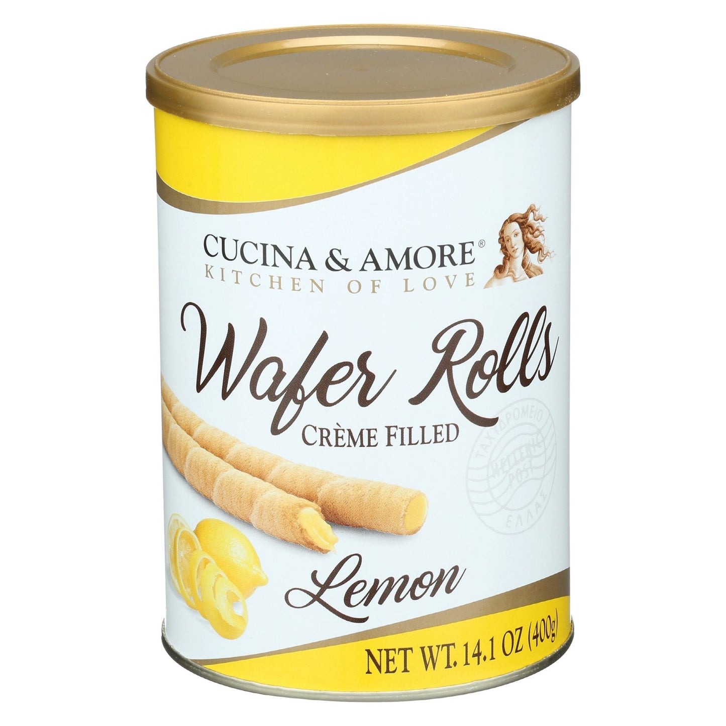 Lemon Wafer Rolls - 4 Pack