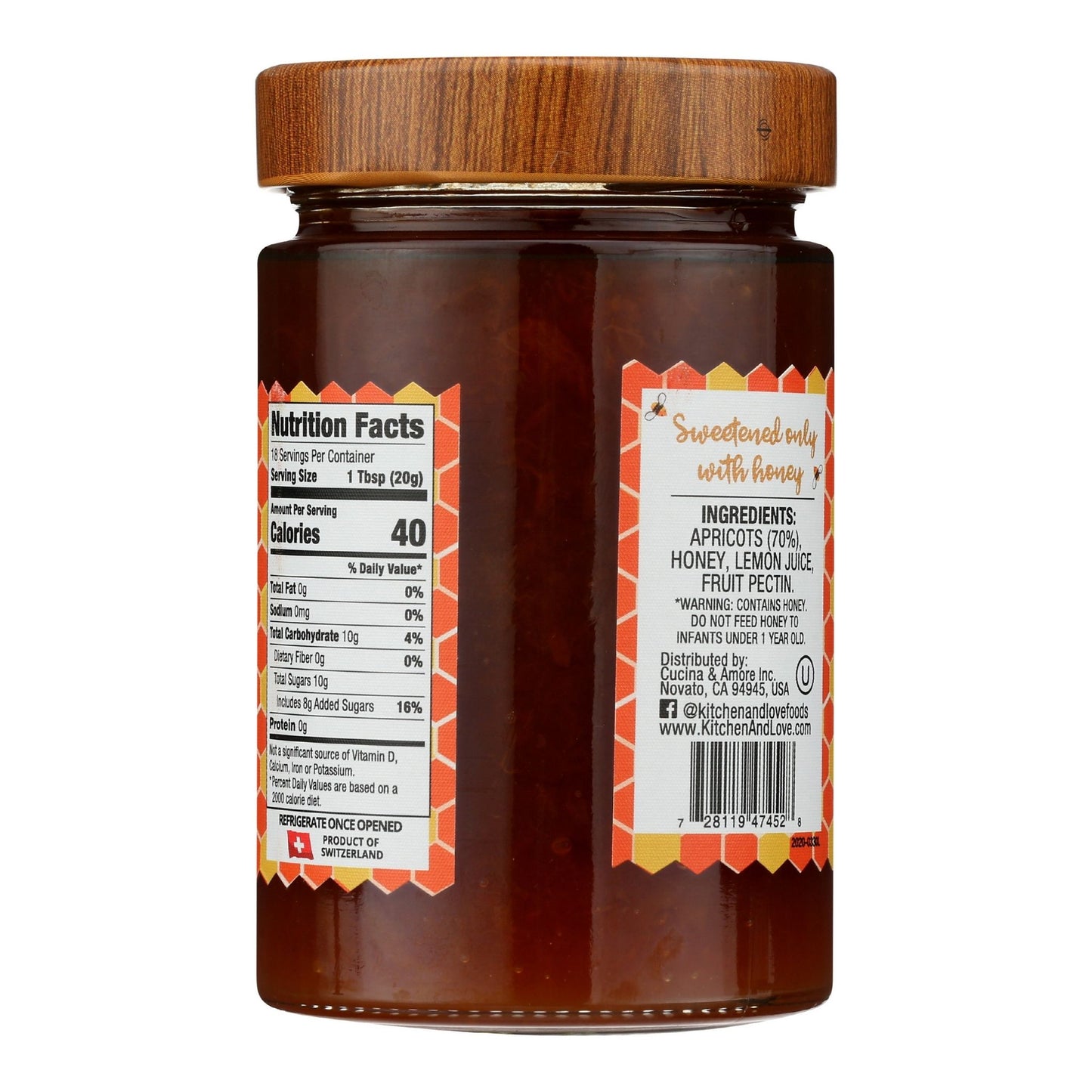 Apricot & Honey Preserve - 4 Pack