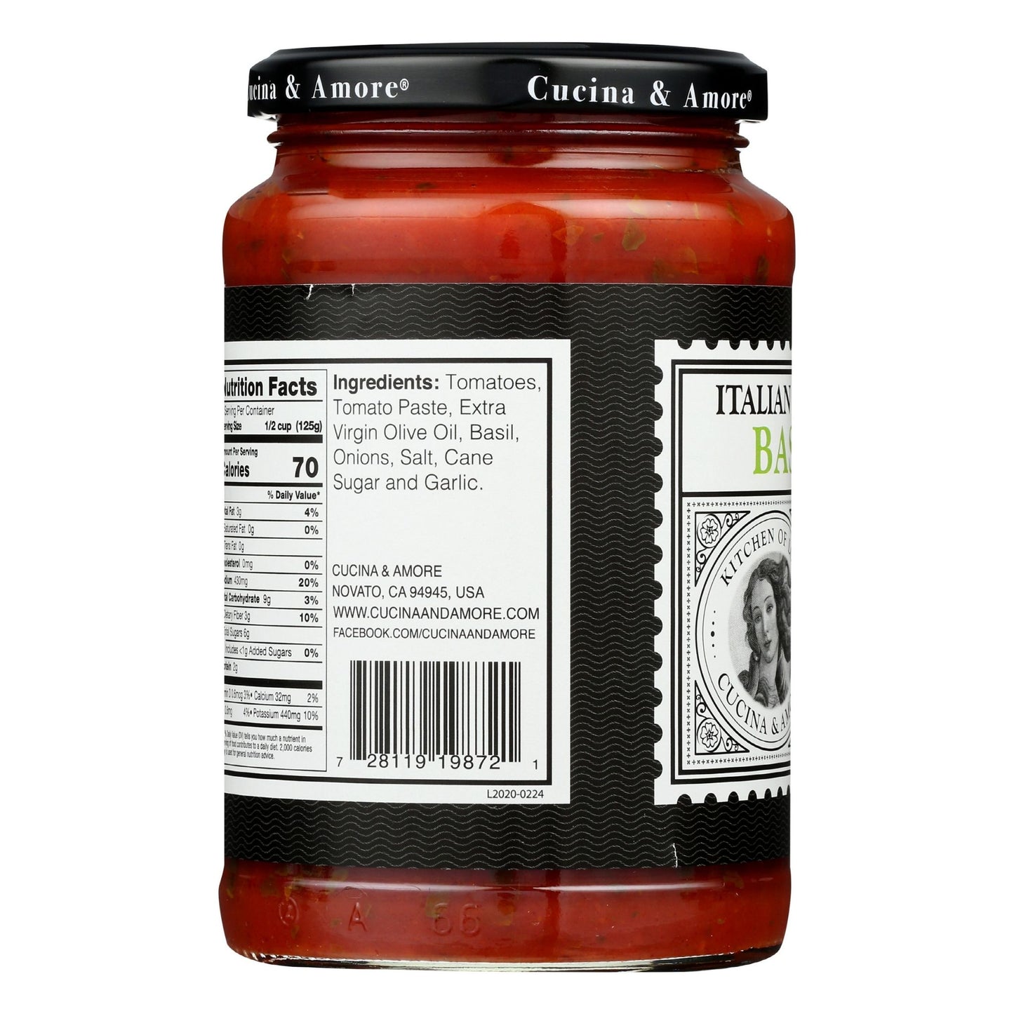 Basilico Pasta Sauce (Basil & Garlic) - 4 Pack