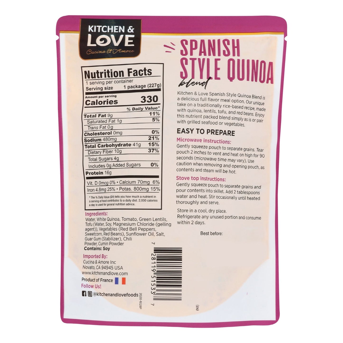 Spanish Style Quinoa Medley Pouch - 6 Pack